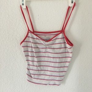 Red and White, Cropped tank top!!!